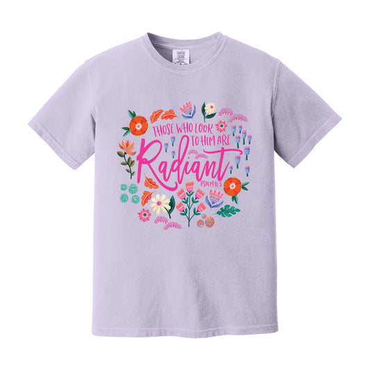 Comfort Colors® T-Shirt Orchid-Radiant Hope Those Who Look To Him -0