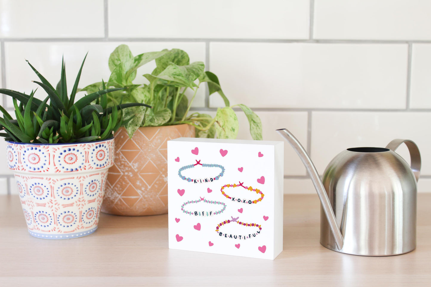 5x5 Wood Block-Friendship Bracelets