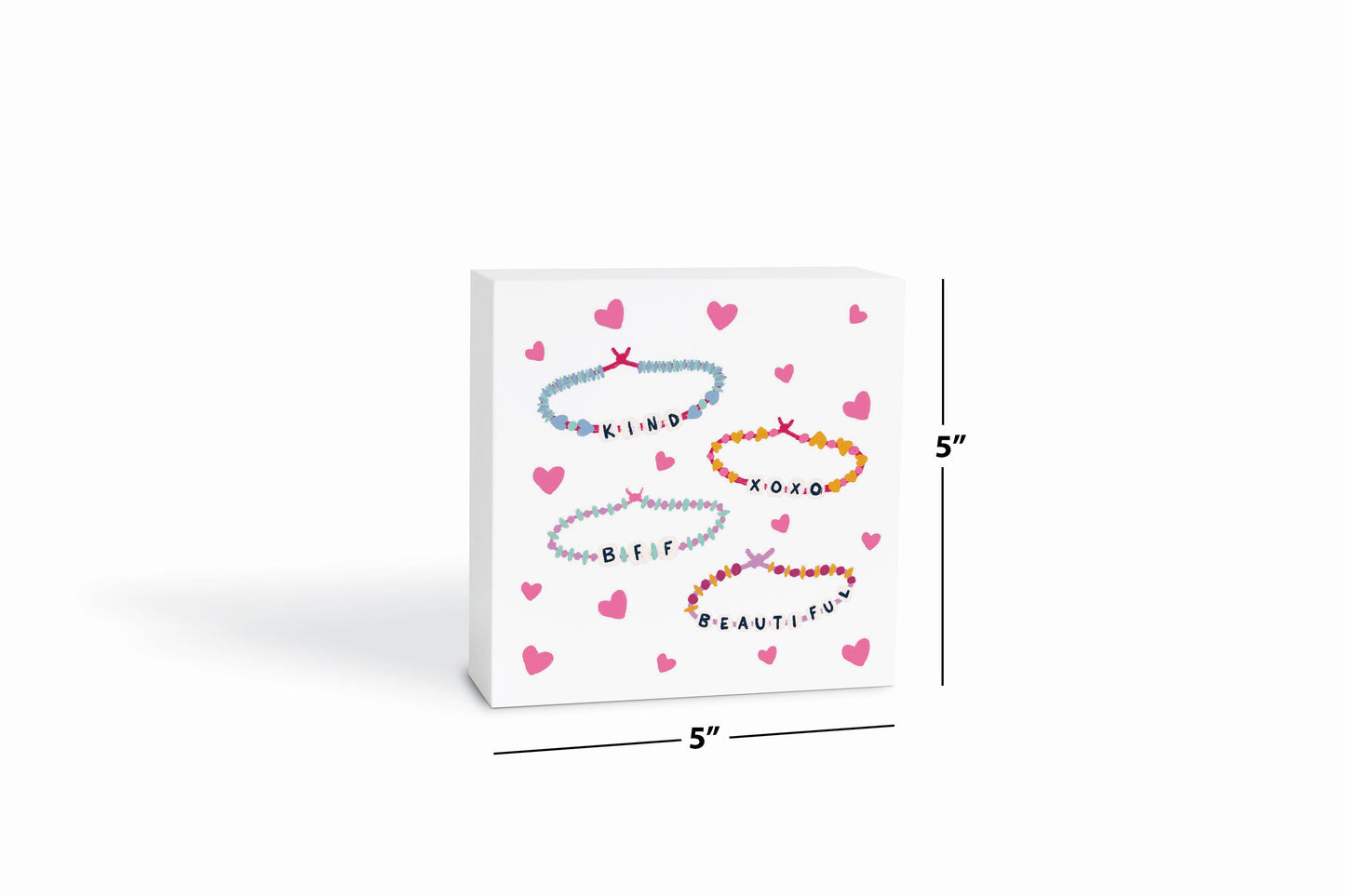 5x5 Wood Block-Friendship Bracelets