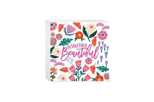 5x5 Wood Block-Radiant Hope Altogether Beautiful -0