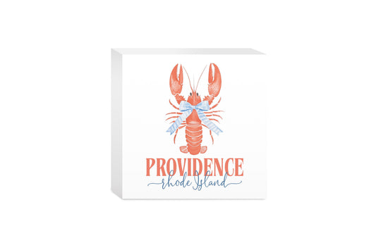 5x5 Wood Block-Love+Local New England Tides -0