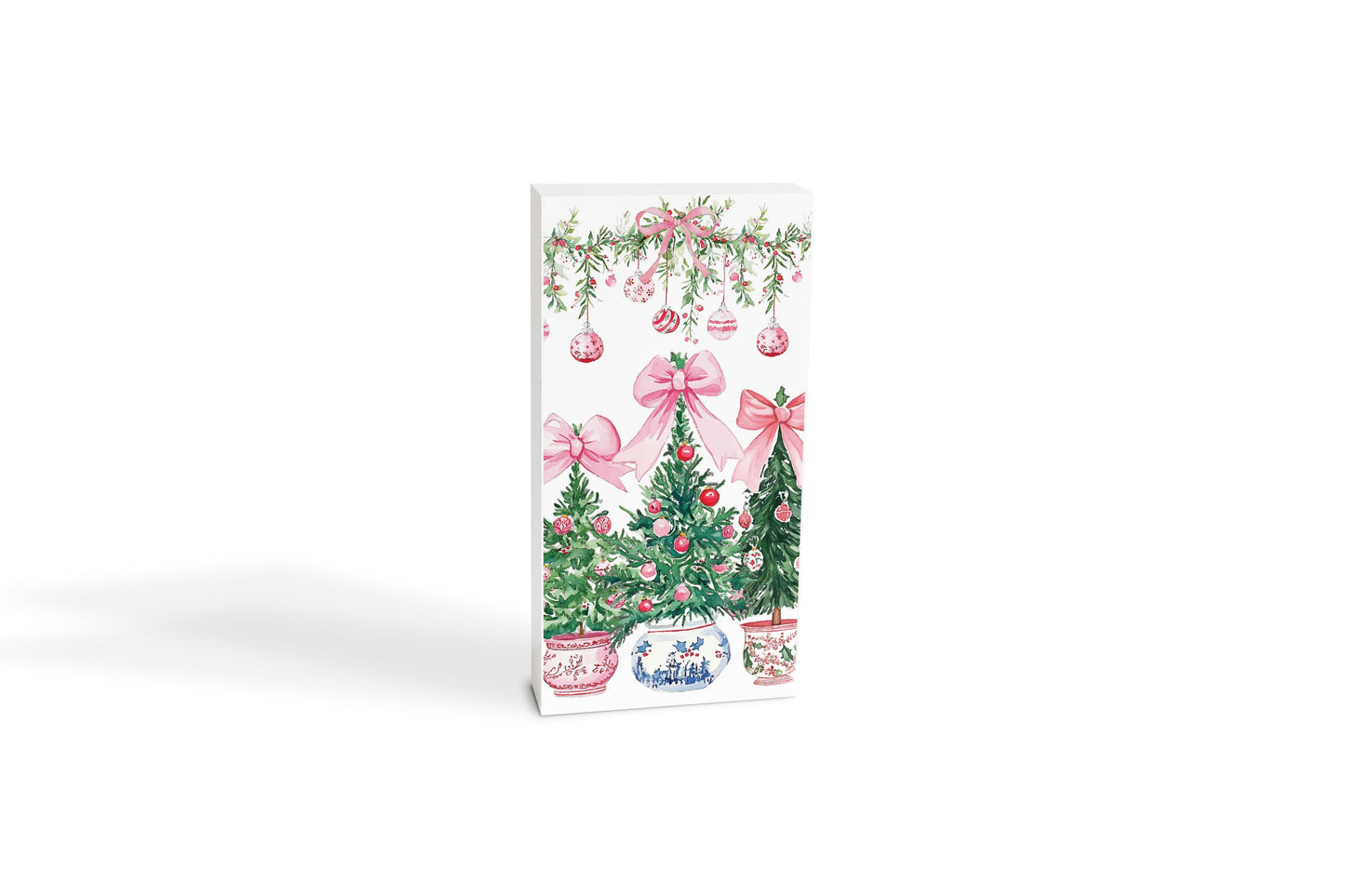 5x10 Wood Block-Blush & Baubles - A Grand Millennial Christmas -6