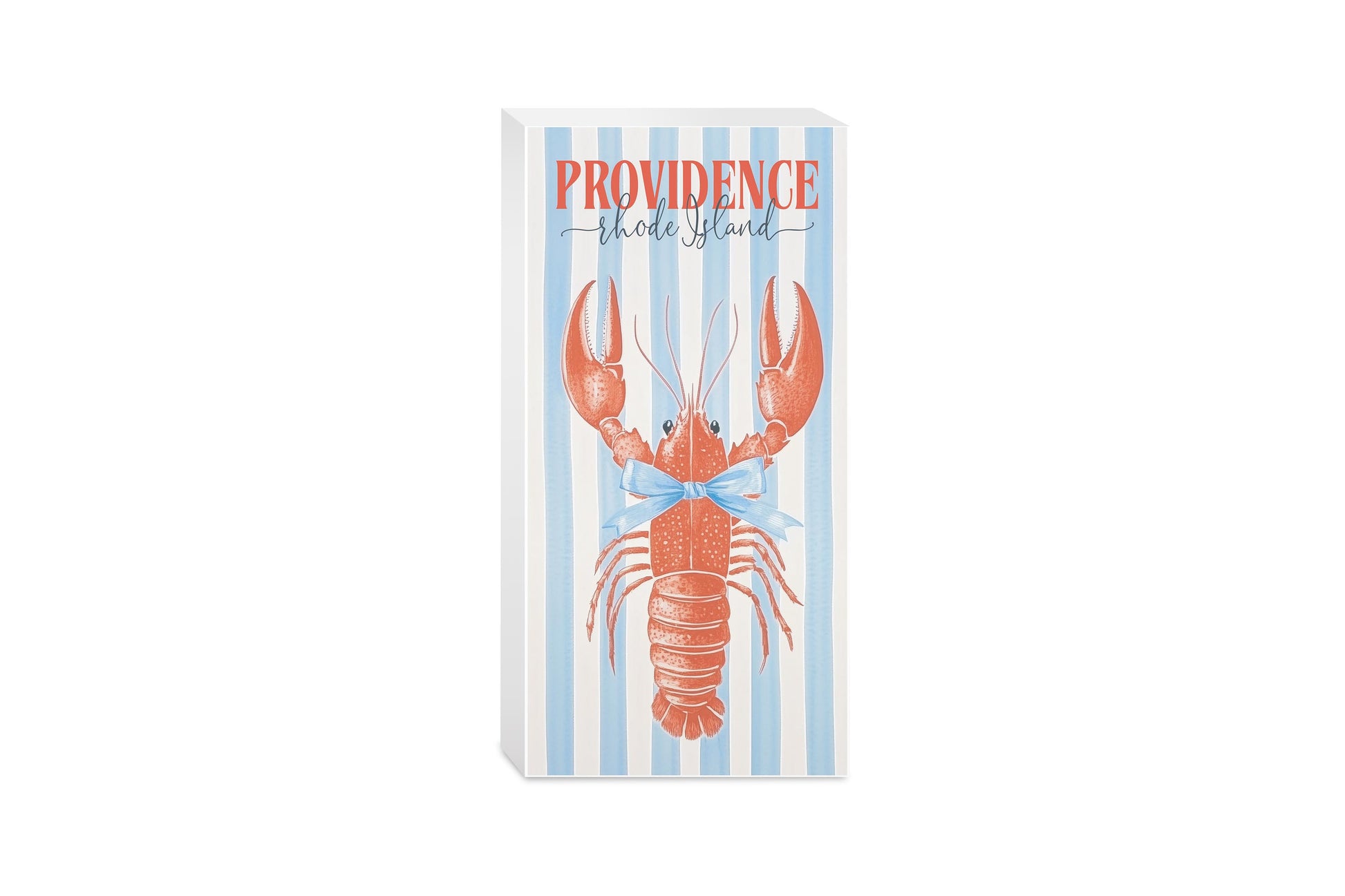 5x10 Wood Block-Love+Local New England Tides -0