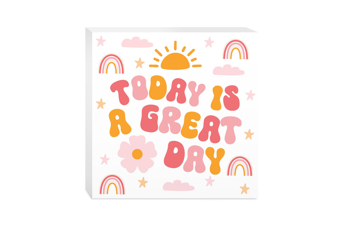 10x10 Wood Block-Happy Plans Today Is A Great Day