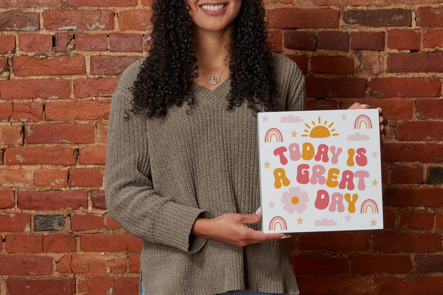 10x10 Wood Block-Happy Plans Today Is A Great Day