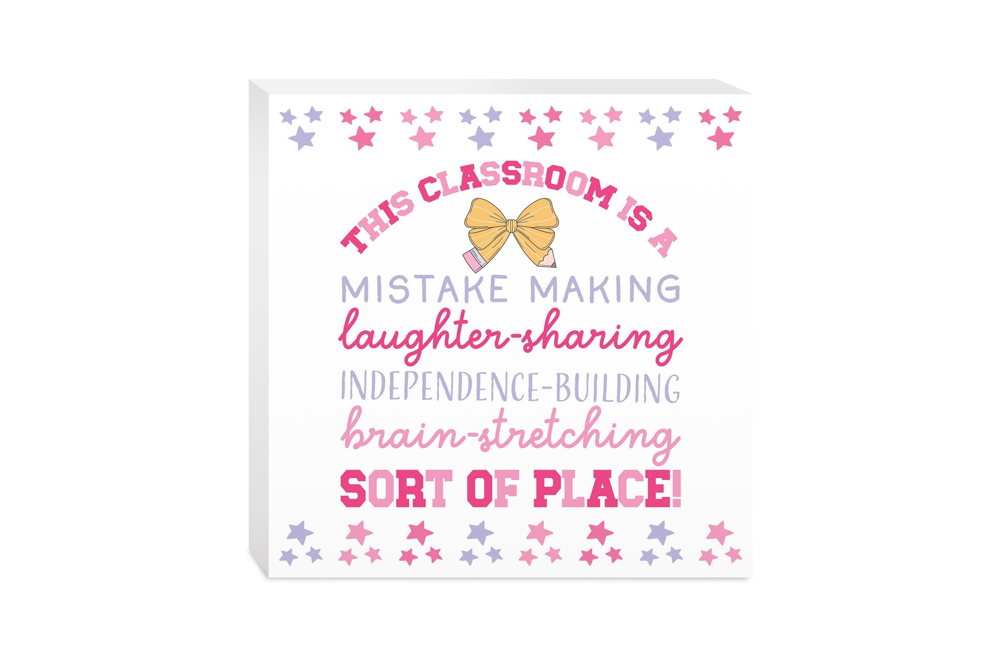 10x10 Wood Block-Classroom Coquette This Classroom -0