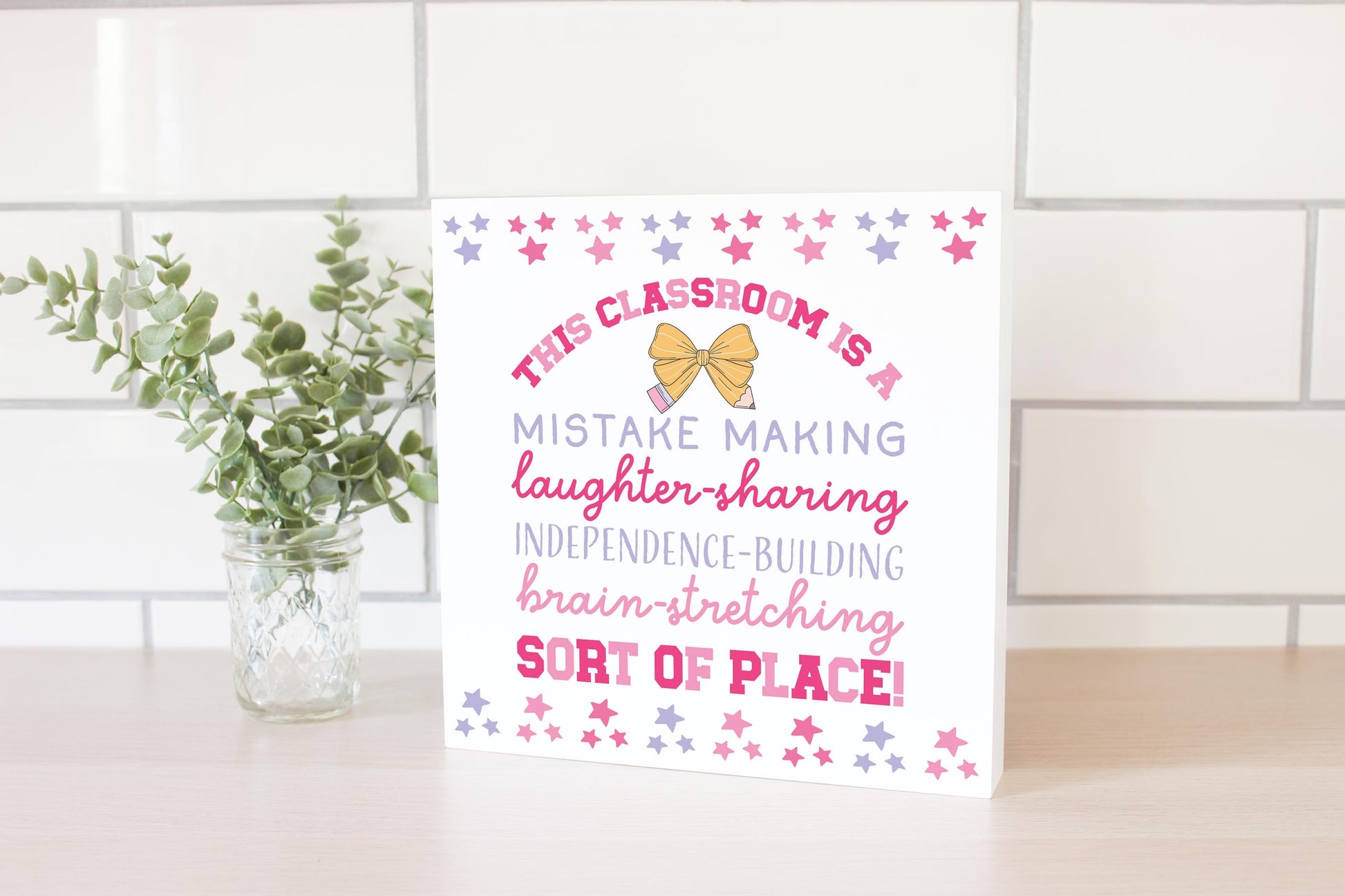 10x10 Wood Block-Classroom Coquette This Classroom -2