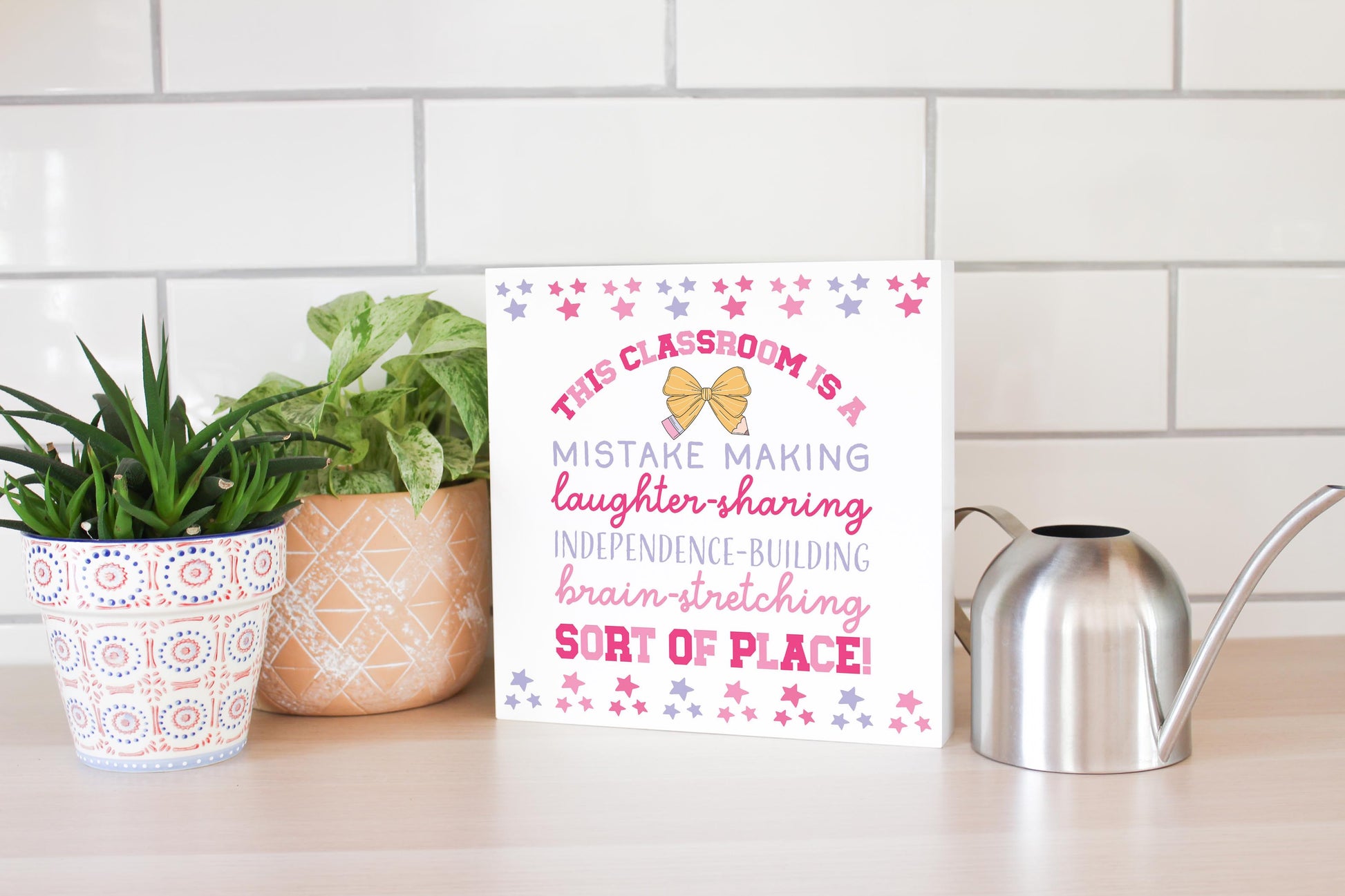 10x10 Wood Block-Classroom Coquette This Classroom -4