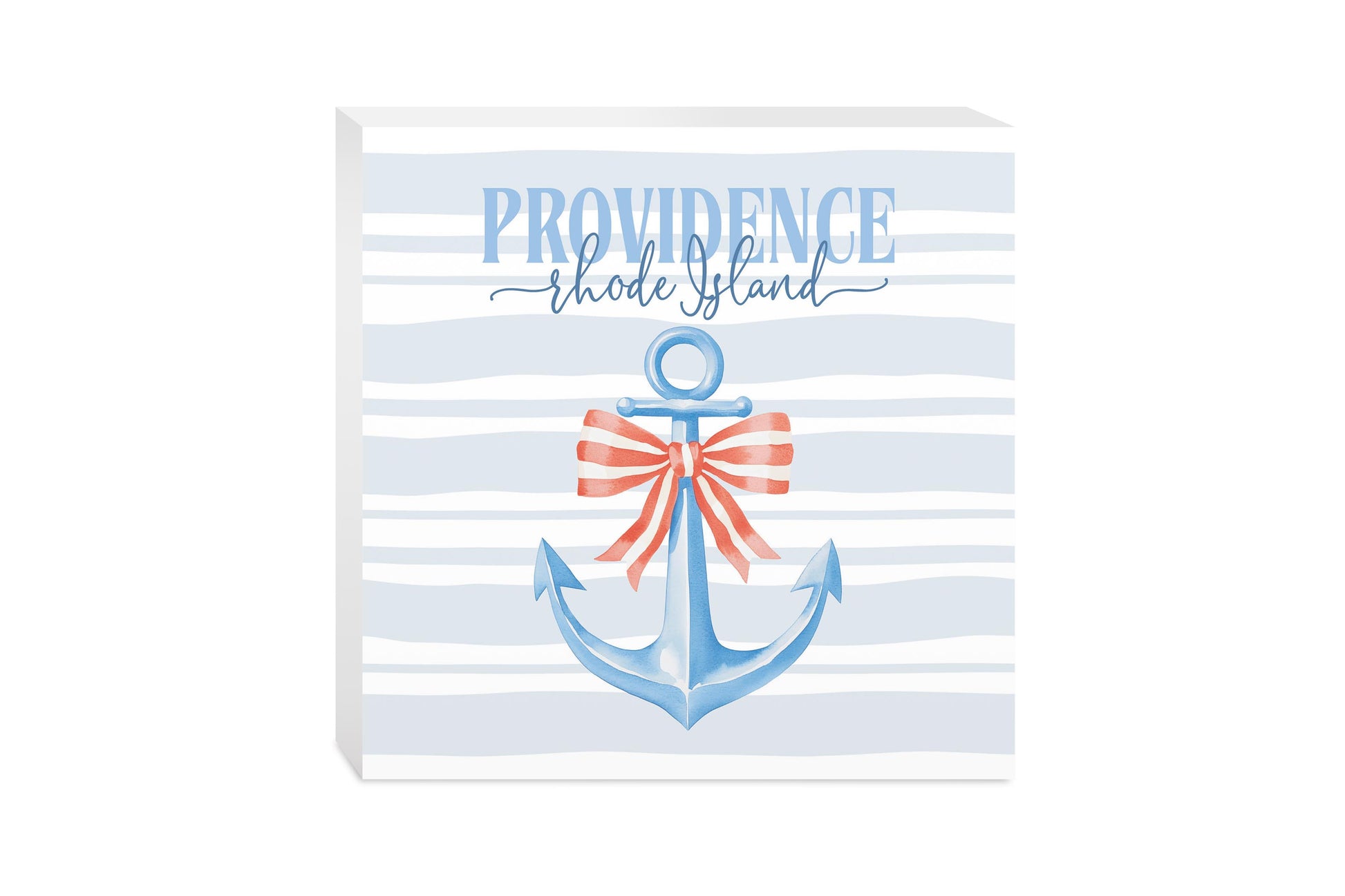 10x10 Wood Block-Love+Local New England Tides -0