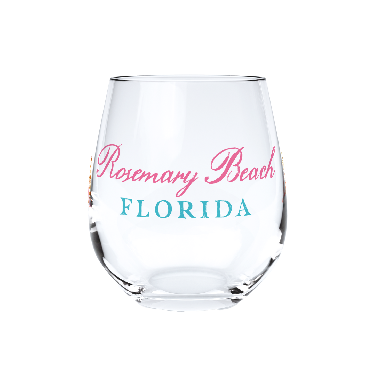 Love+Local 15oz Stemless Wine Glass | Shells & Shoreline