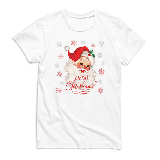 Bella Canvas Youth T-Shirt White-Classic Santa