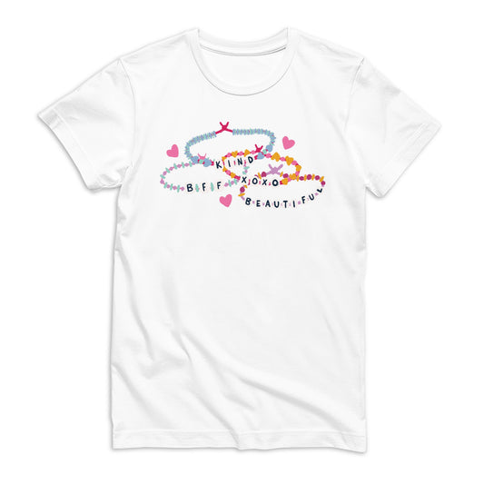 Bella Canvas Youth T-Shirt White-Friendship Bracelets