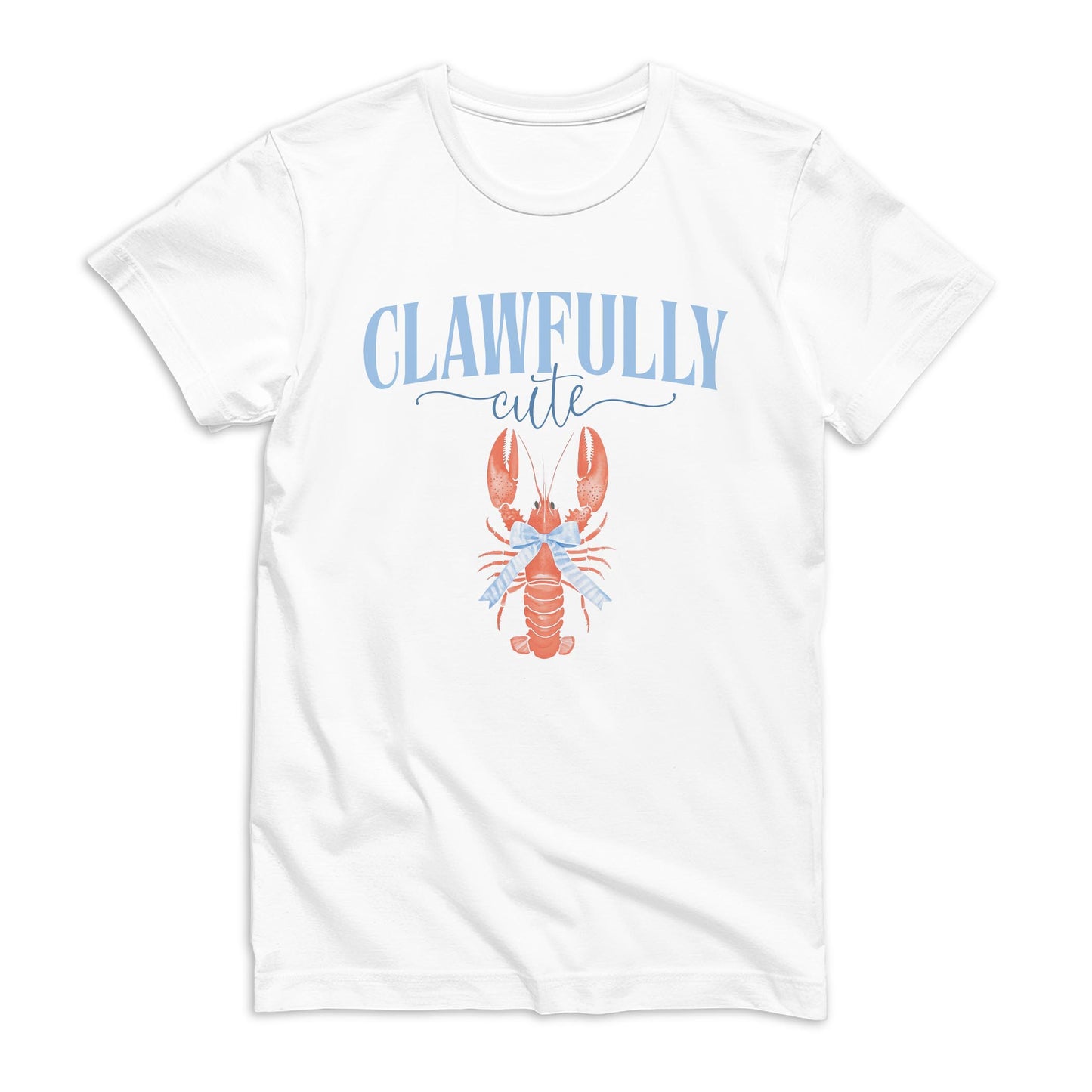 Bella Canvas Youth T-Shirt White-New England Tides Clawfully Cute -0