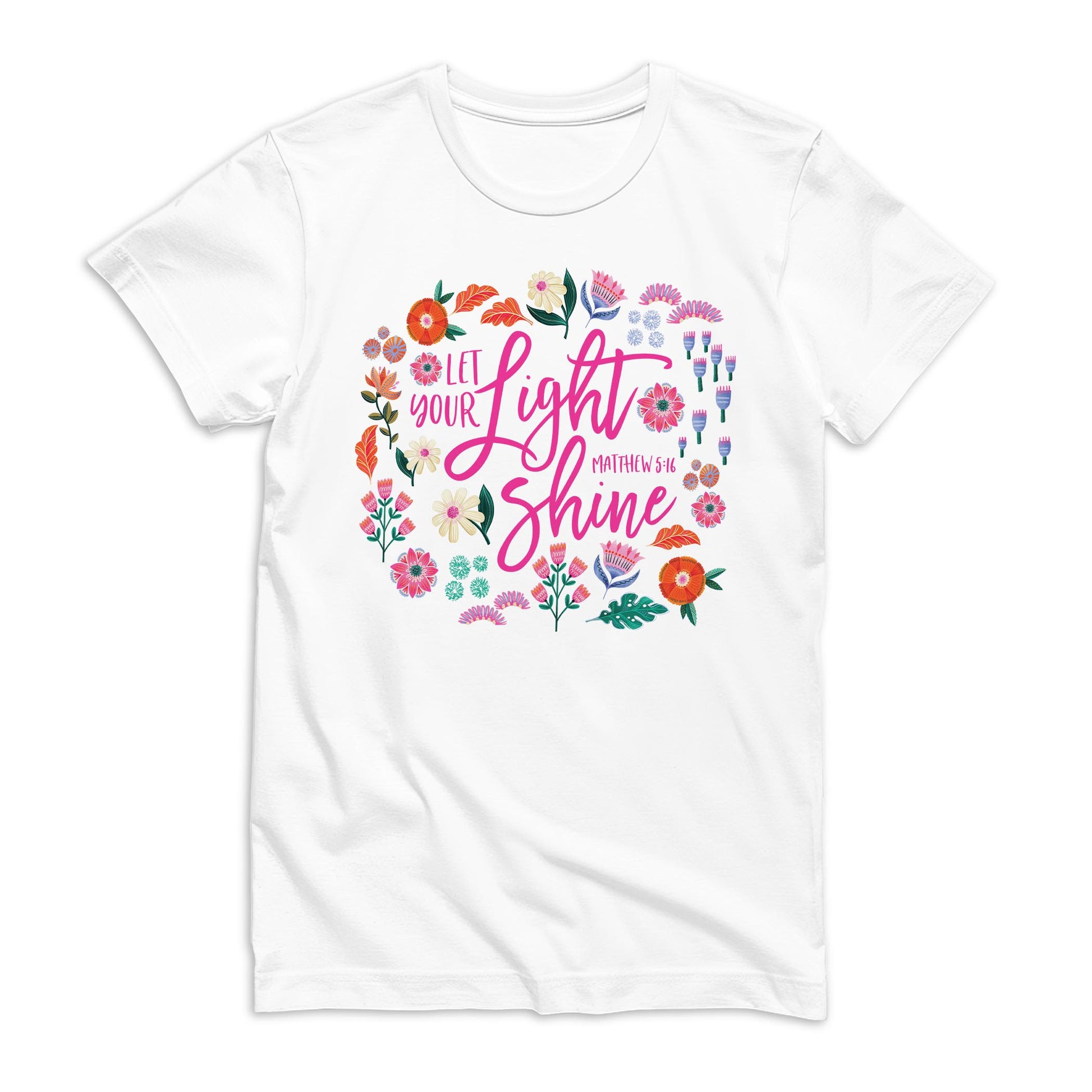 Bella Canvas Youth T-Shirt White-Radiant Hope Let Your Light Shine -0