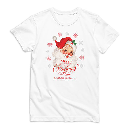 Bella Canvas Youth T-Shirt White-Classic Santa City & State