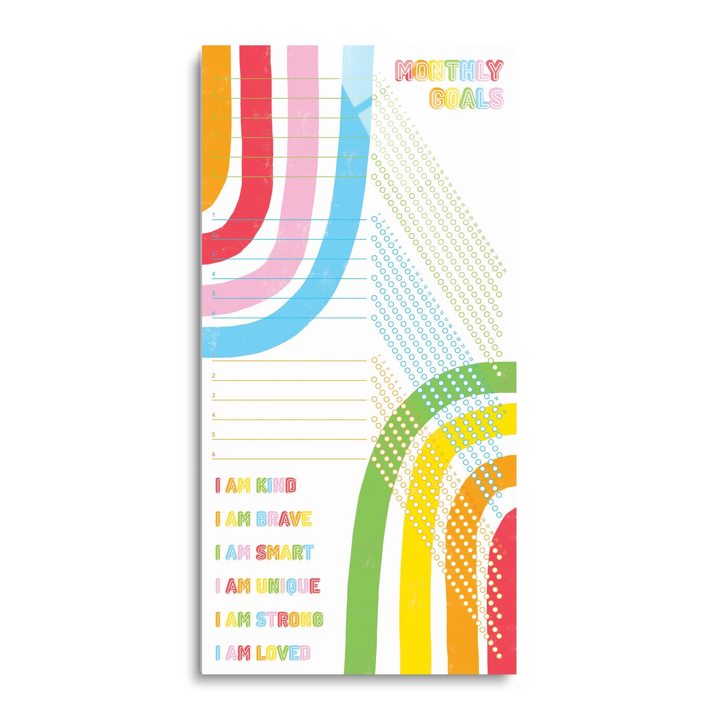 Children's Bright Rainbow Habit Tracker