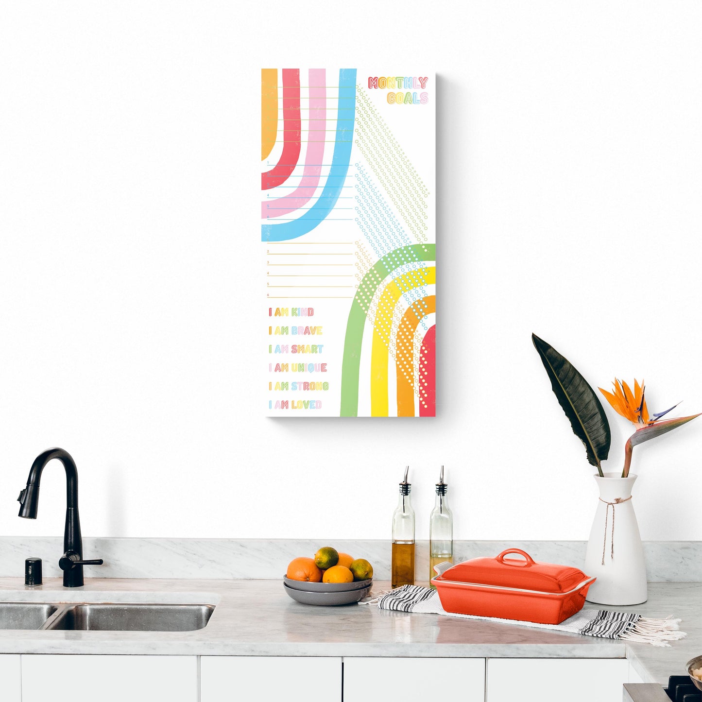 Children's Bright Rainbow Habit Tracker