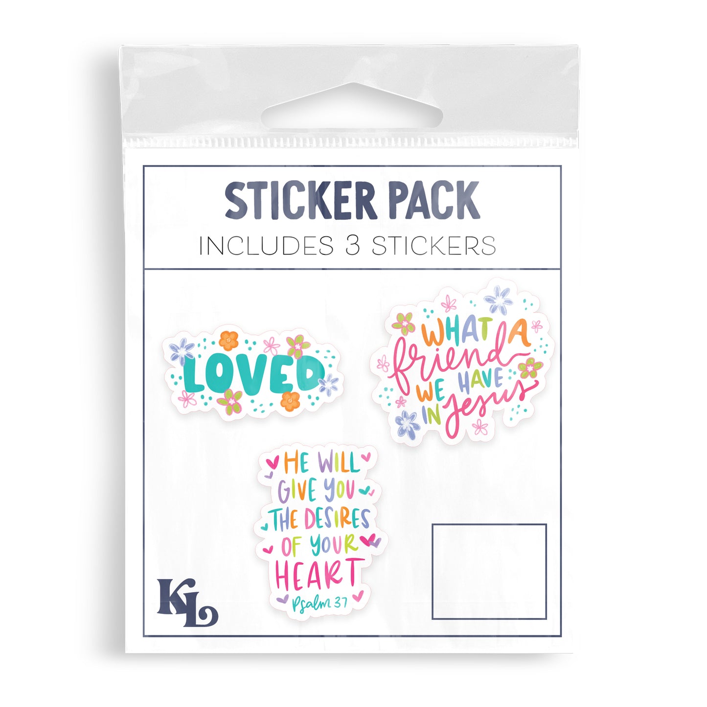 Vinyl Sticker 3-Pack Inspirational Spring