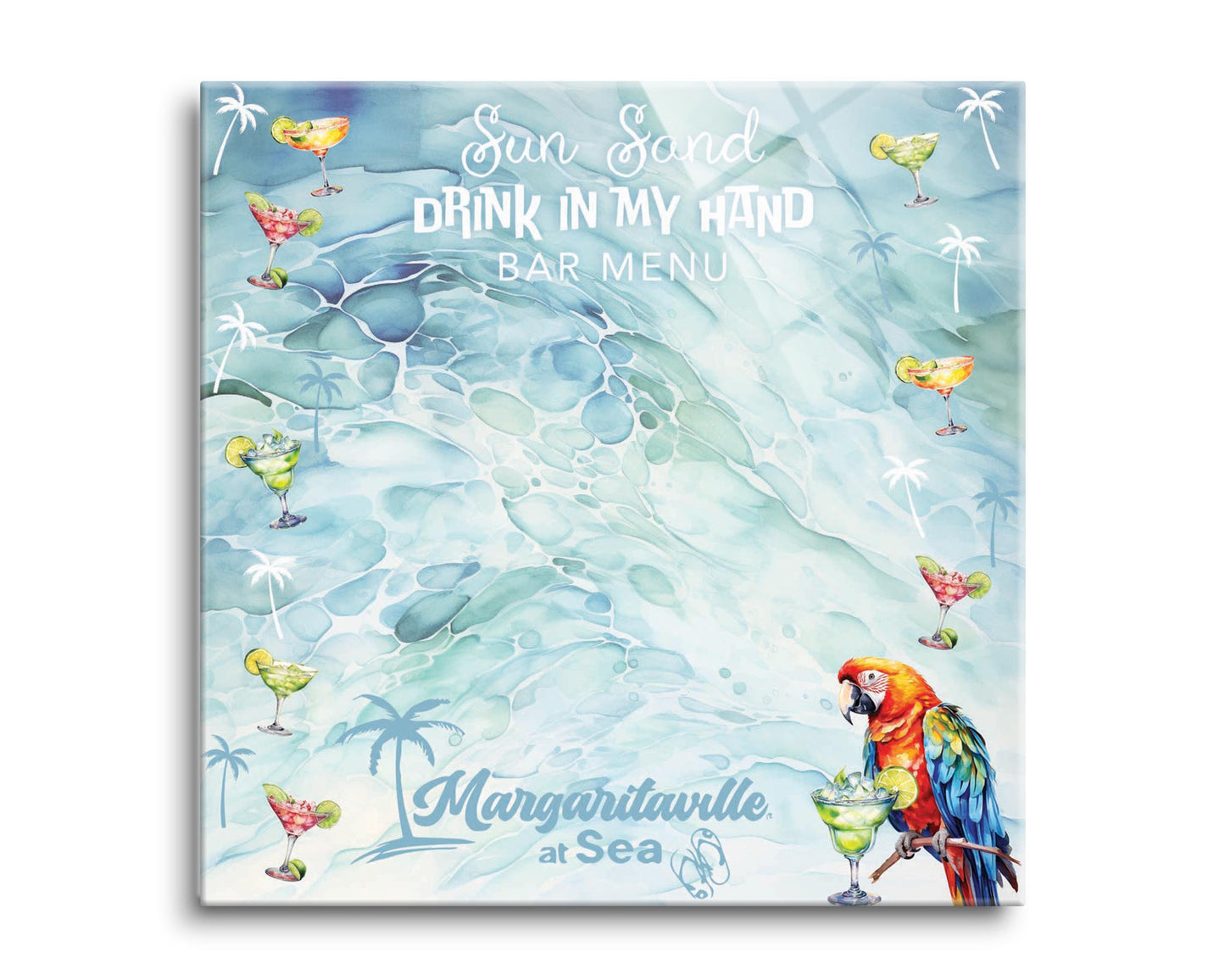 Margaritaville Sun Sand Drink Watercolor