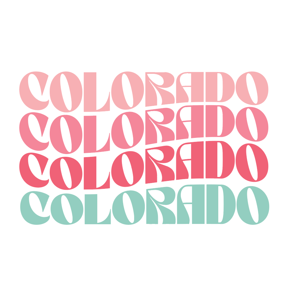 Colorado Vinyl Magnet Retro Wave