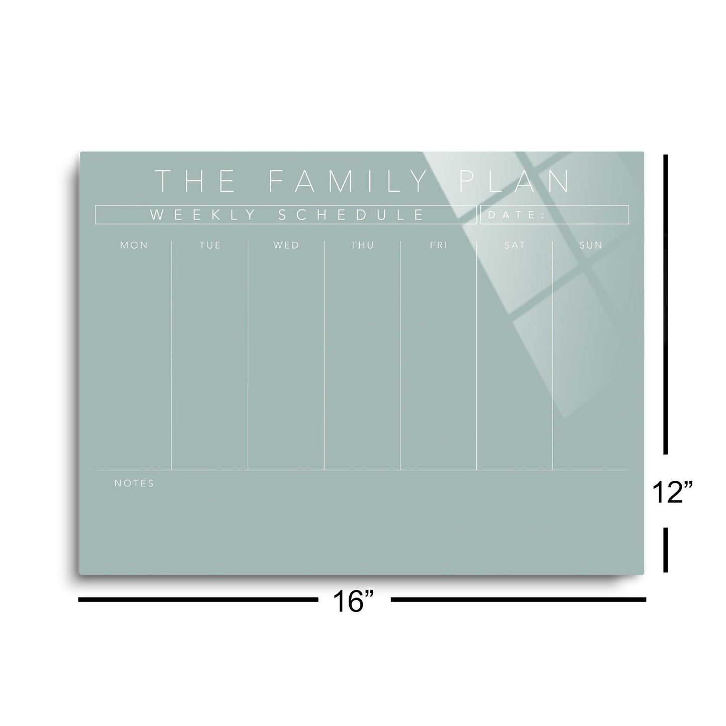 The Family Plan Weekly Schedule Blue