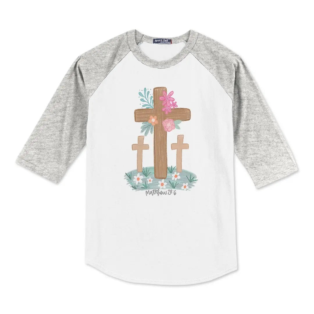 Youth Colorblock Raglan Pre Pack Easter Faith