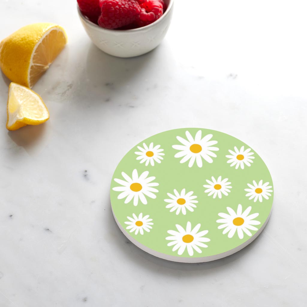 Light Green Daisy Pattern