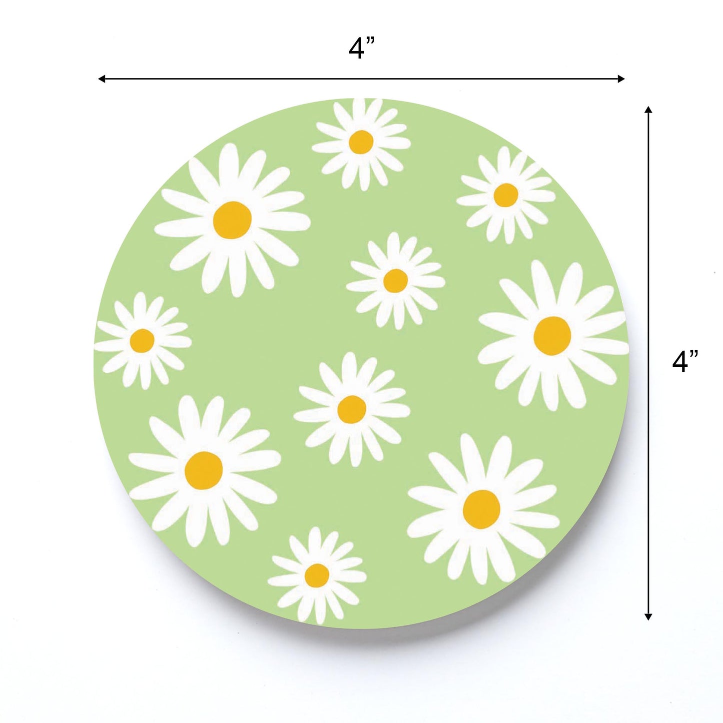 Light Green Daisy Pattern