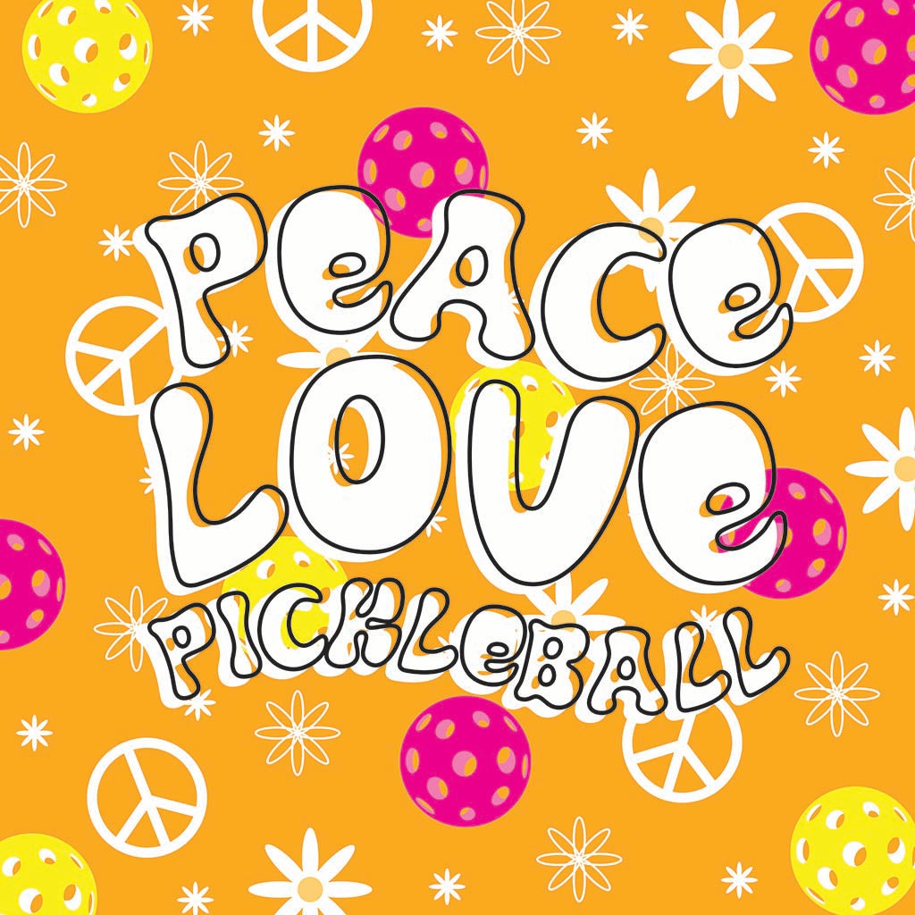 Car Coaster-Peace Love Pickleball -7