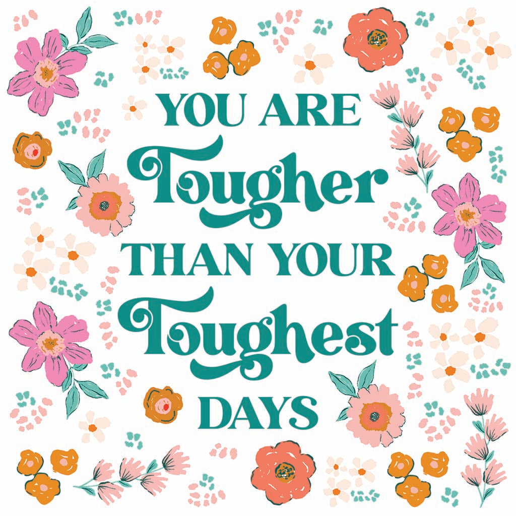 Car Coaster-Kalia Floral You Are Tougher -7