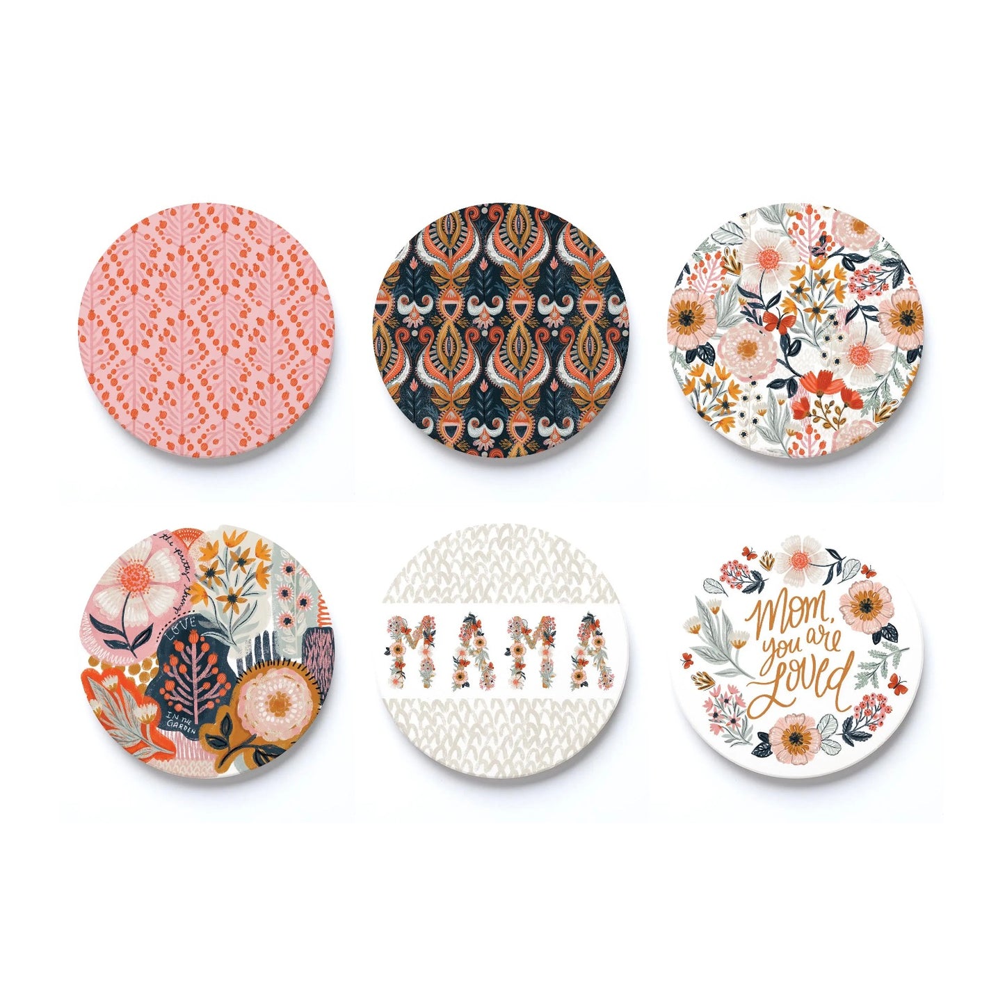 Circle Coaster 6-Style Pre Pack Pretty Things Mother’s Day