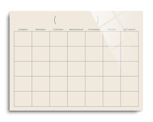 Monthly Calendar Cream