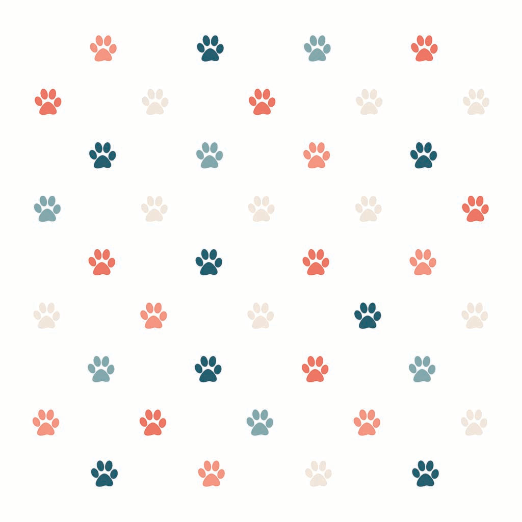 Car Coaster-Cat Paw Print Pattern -7