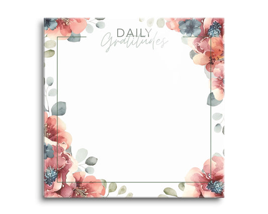 Floral Daily Gratitudes Message Board | 8x8