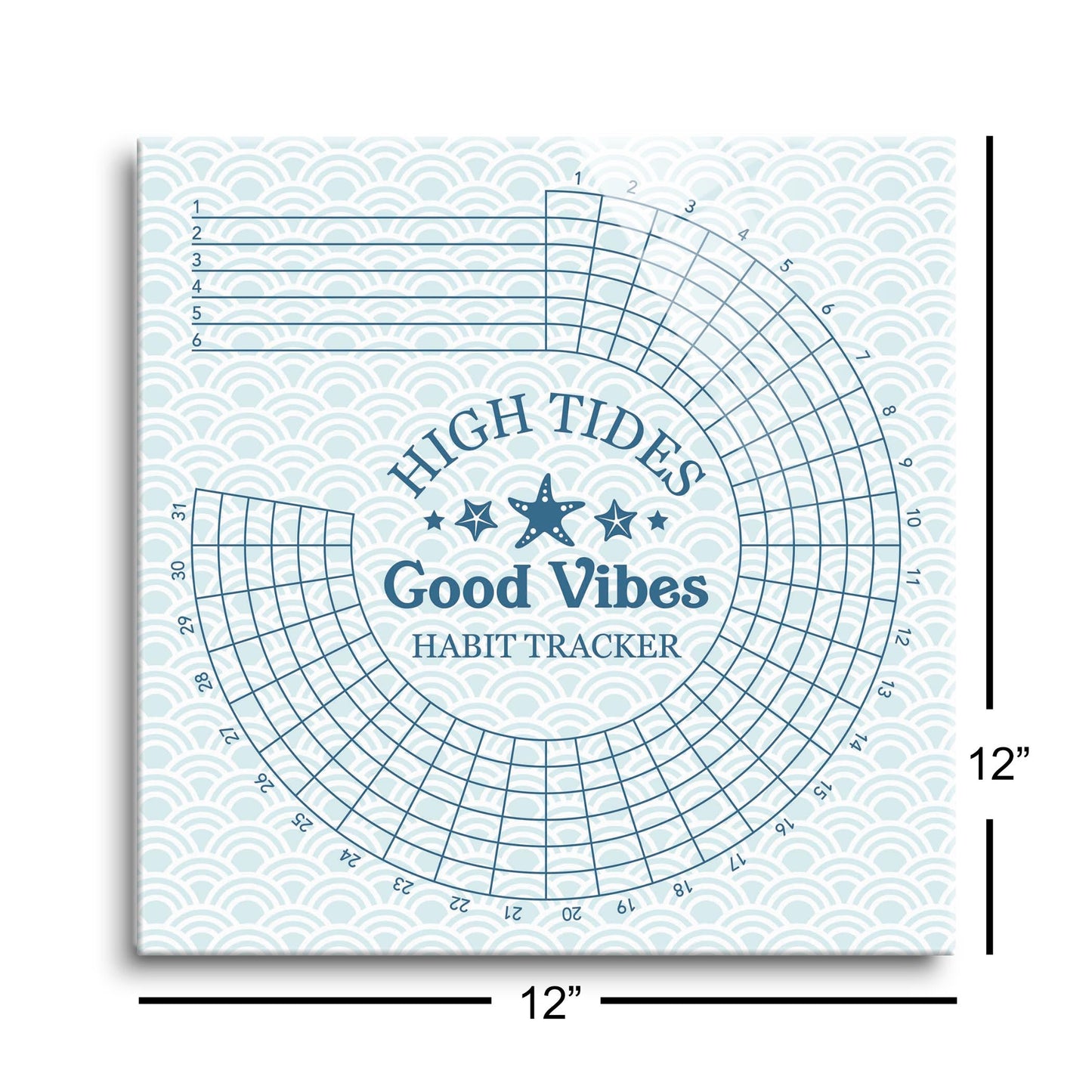 Coastal High Tides Good Vibes | 12x12