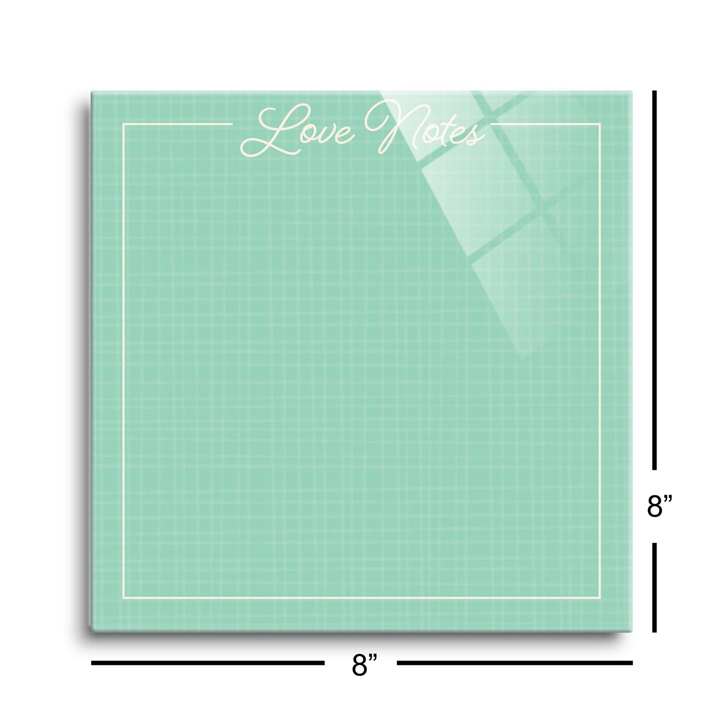 Valentine's Tracker Green Hatch Love Notes | 8x8