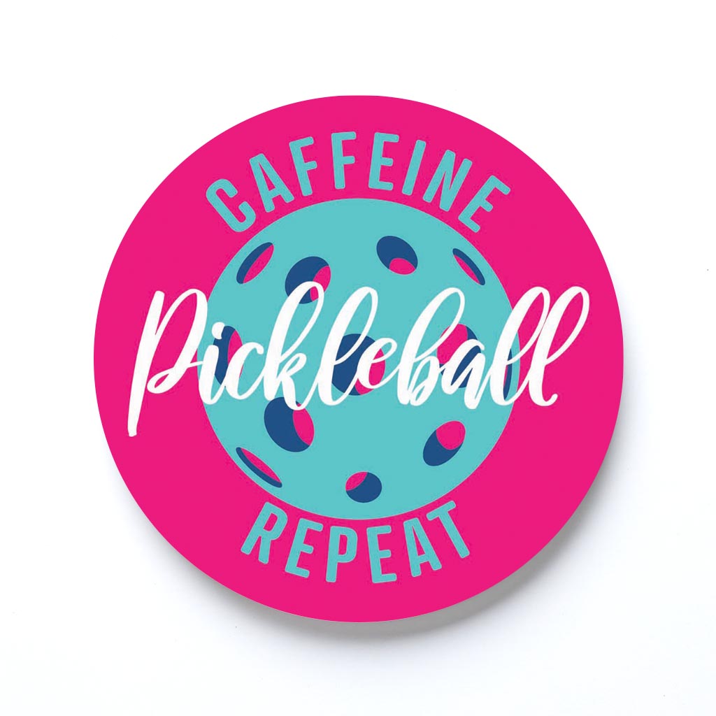 Neon Pickleball Caffeine Pickleball Repeat | 4x4