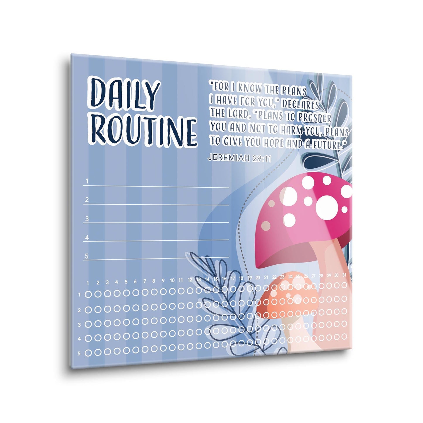 Children's Mushroom Daily Routine | 12x12
