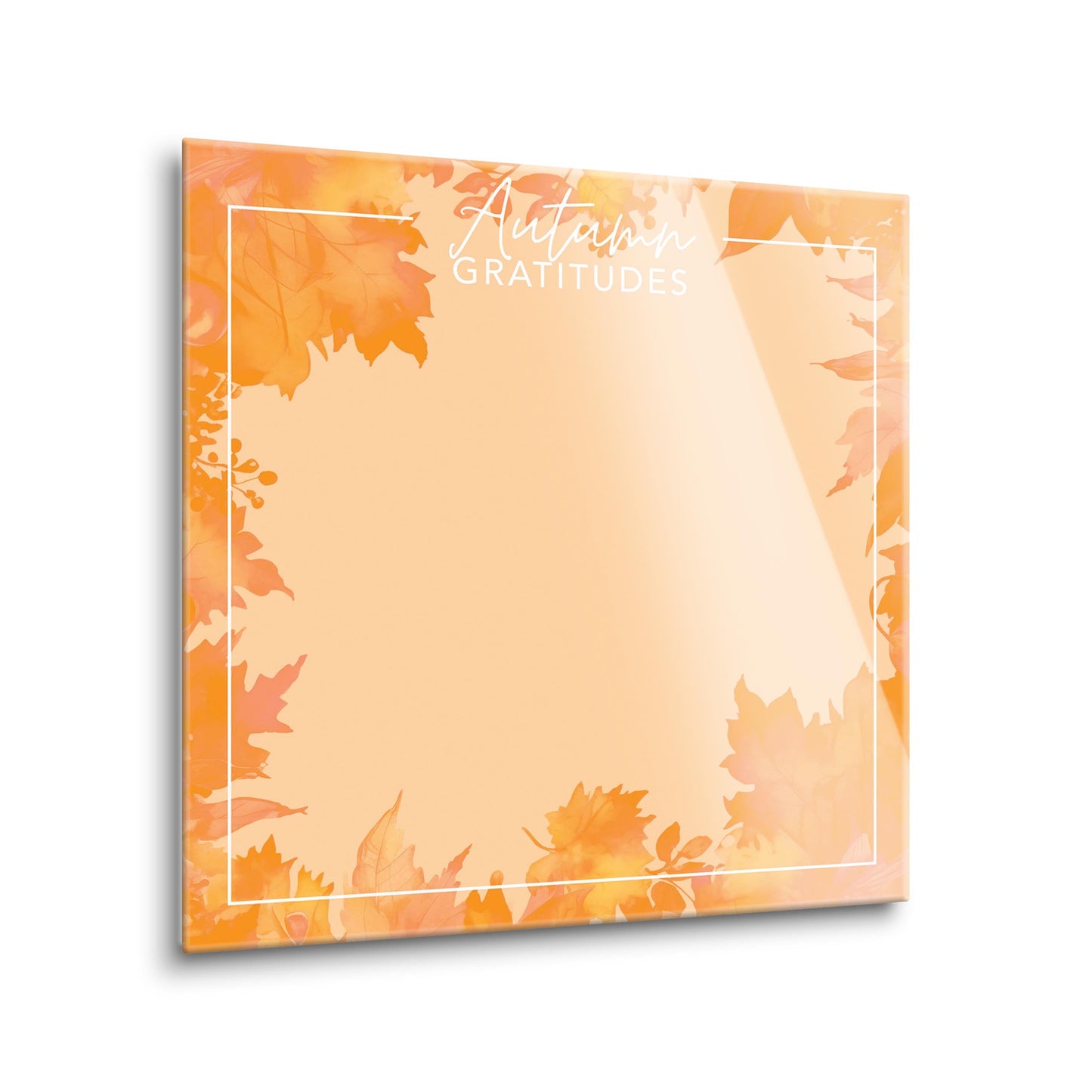 Autumn Gratitudes Orange Leaves | 8x8