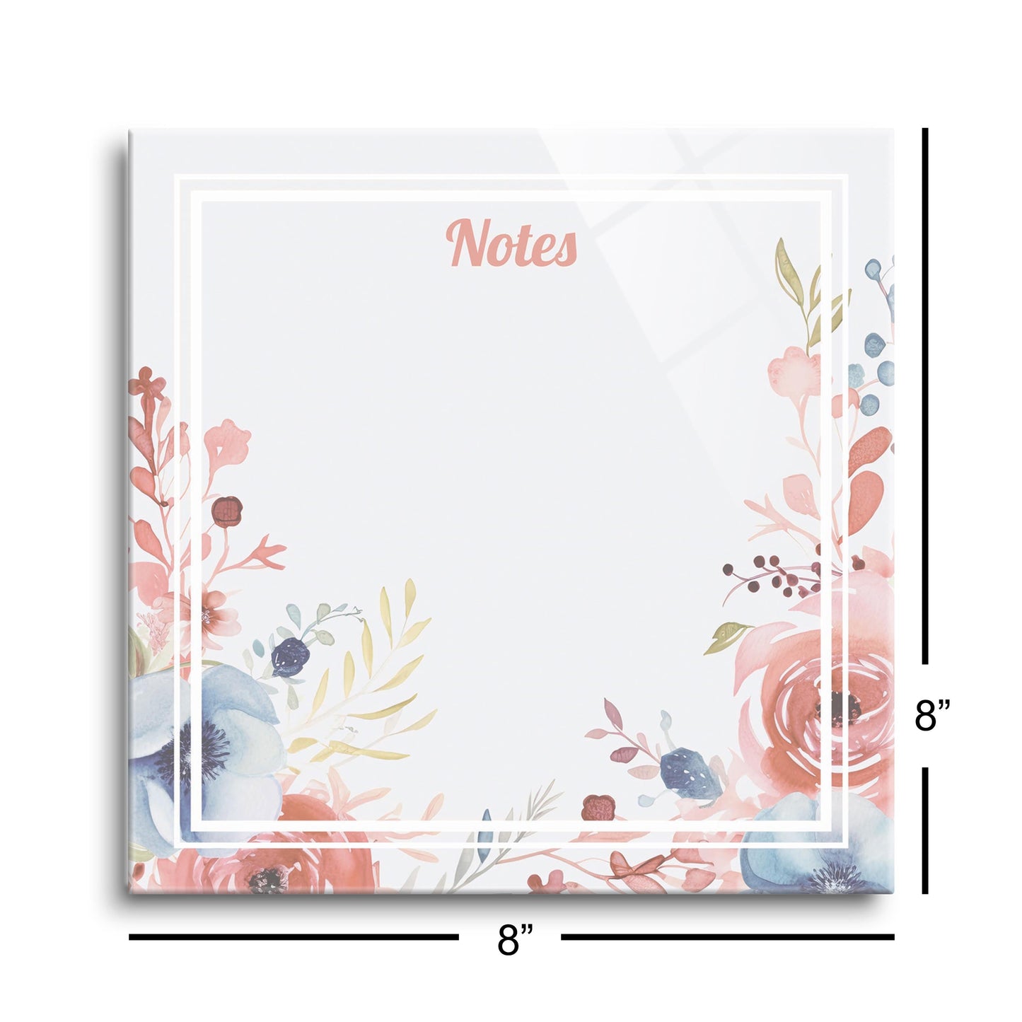 Mother's Day Tracker Floral Notes | 8x8