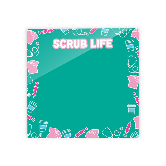 Scrub Life Icons Green | 4x4