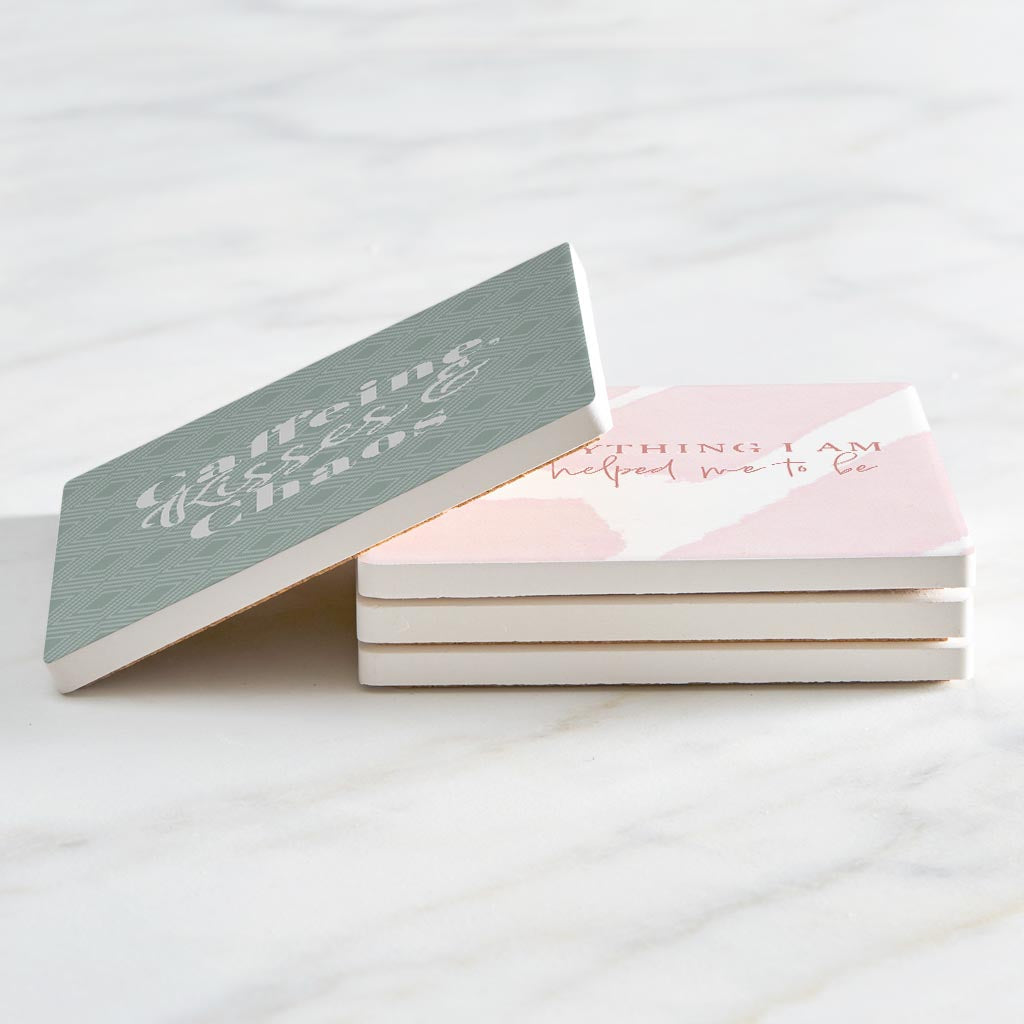 Mother's Day Offset Square Coaster Set | 4x4