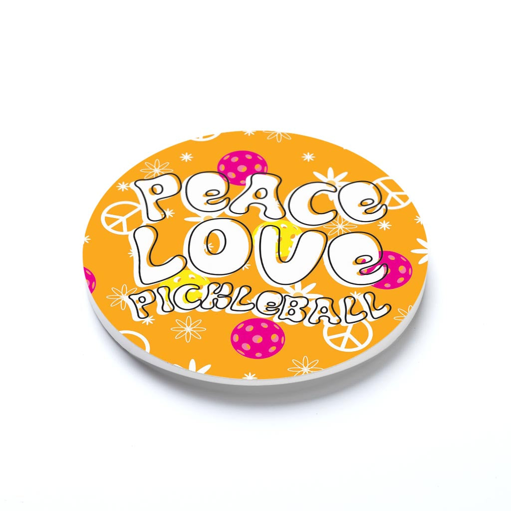 Neon Pickleball Peace Love Pickleball | 2.65x2.65