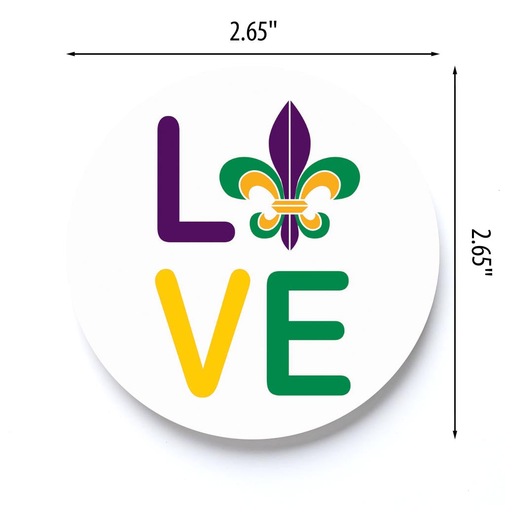 Mardi Gras LOVE | 2.65x2.65