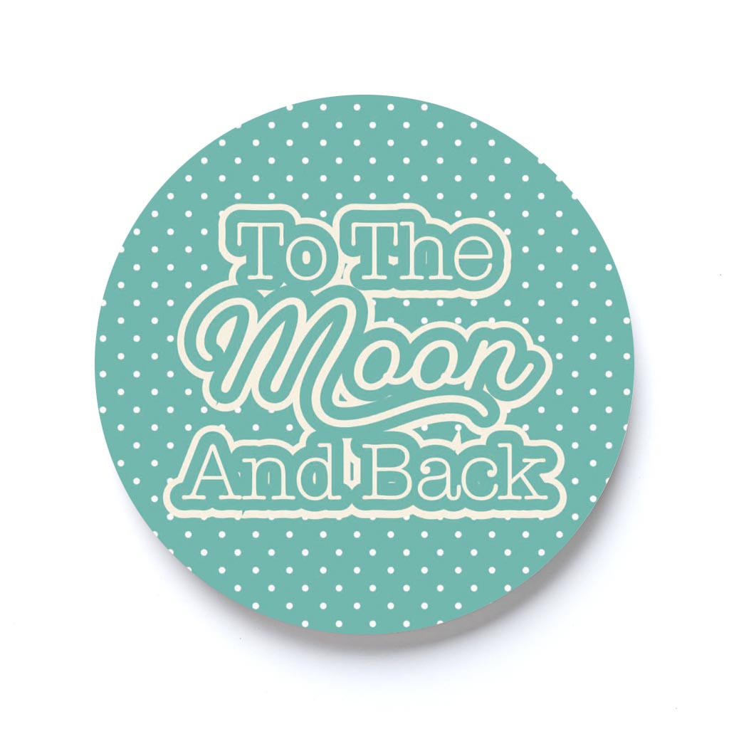 Valentine's Day To The Moon And Back Teal | 2.65x2.65