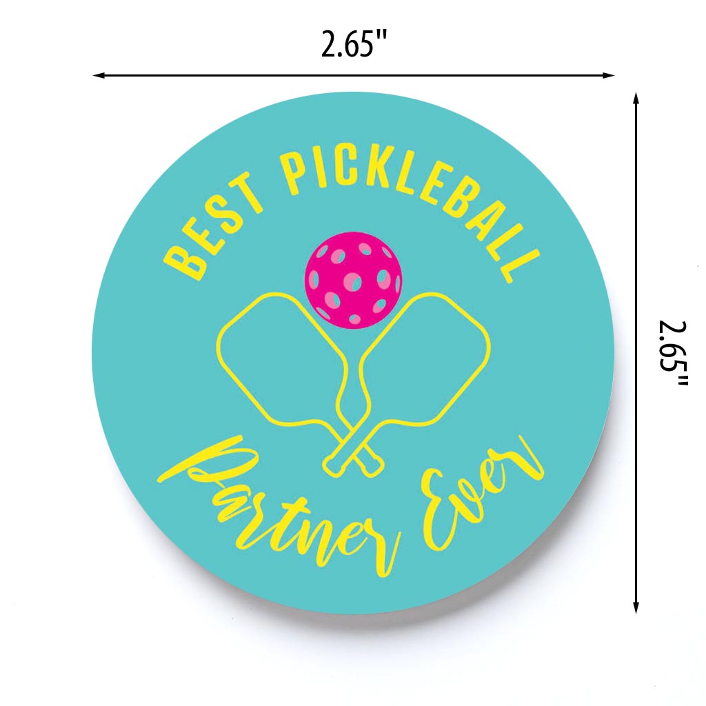 Neon Pickleball Best Pickleball Partner Ever | 2.65x2.65