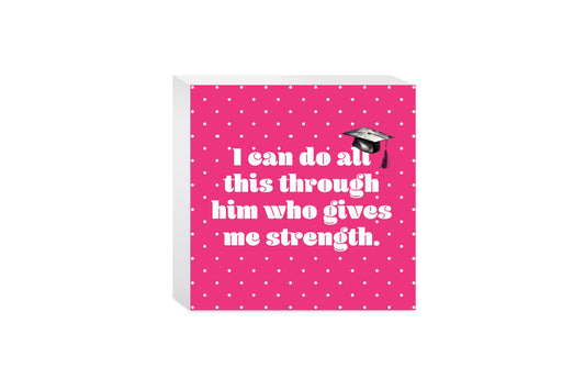 I Can Do All Pink Polka Dot | 5x5