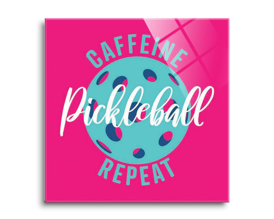 Neon Pickleball Caffeine Pickleball Repeat | 8x8