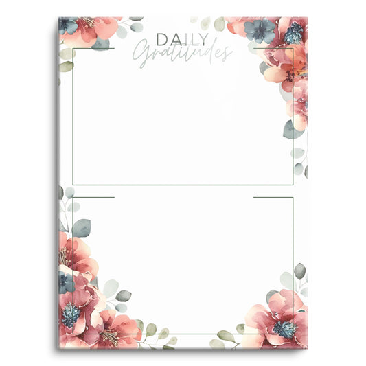 Floral Daily Gratitudes Message Board | 12x16