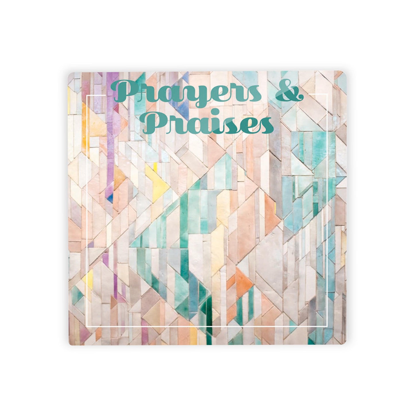 Colorful Faith Notes Wooden Pattern Prayers | 4x4